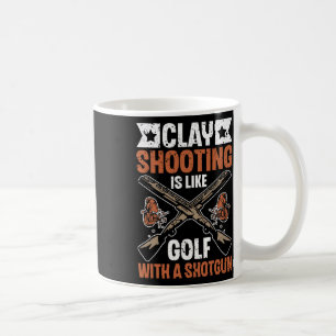 Tontaubenschießen ist wie Golf mit einer Schrotfli Kaffeetasse