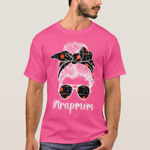Tontaubenschießende Mutter Unordentlicher Dutt Ton T-Shirt