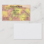 "Tönte mit Rot" (Ahorn-Blätter) Visitenkarte (Vorne/Hinten)