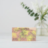 "Tönte mit Rot" (Ahorn-Blätter) Visitenkarte (Stehend Vorderseite)