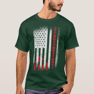 Tontechniker Amerikanische Flagge USA-Design für F T-Shirt