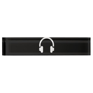 Tontechniker Audiophile DJ Musikliebhaber Kopfhöre Namensplakette