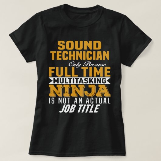 Tontechniker T-Shirt (Design vorne)