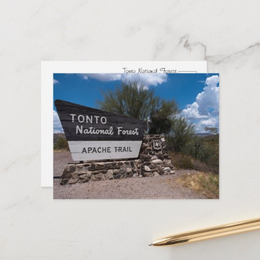 Tonto National Forest, Arizona Postkarten (Vorderseite/Rückseite Beispiel)
