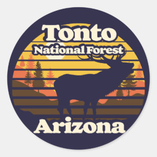 Tonto National Forest Arizona Runder Aufkleber