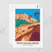 Tonto Natural Bridge Staat Park Arizona Vintag Postkarte (Vorne/Hinten)