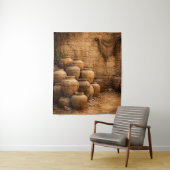 Tontopf-Fotohintergrund Wandteppich (Beispiel)