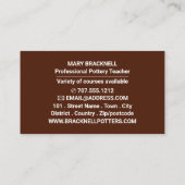 Tontöpfe, Töpferklassen, Töpfe Visitenkarte (Rückseite)