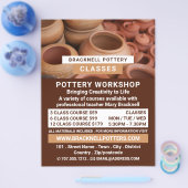 Tontöpfe, Töpferklassen, Töpferwerbung Flyer (Einzeln)