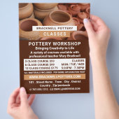 Tontöpfe, Töpferklassen, Töpferwerbung Flyer (Hand)