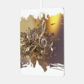 Tontreppenkleckse und Noten Ornament Aus Metall (Vorderseite links)