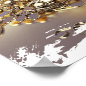 Tontreppenkleckse und Noten Poster (Ecke)