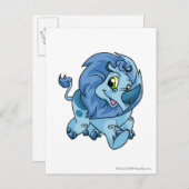 Tonu Blue Postkarte (Vorne/Hinten)
