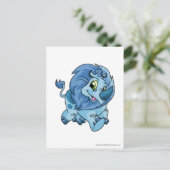 Tonu Blue Postkarte (Stehend Vorderseite)