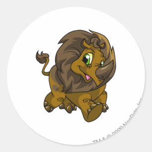 Tonu Brown Runder Aufkleber