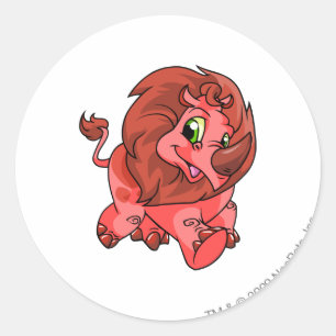 Tonu Red Runder Aufkleber