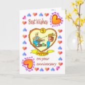 Tonwaren der Jahrestagskarte 9 Karte (Gelbe Blume)