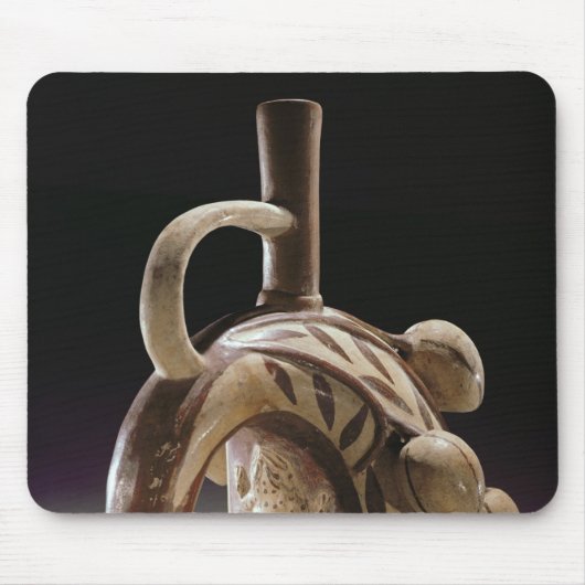 Tonwarenschiff eines Frosches, der einen Kakaobaum Mousepad (Vorne)