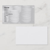 Tonwarenschüsseln Visitenkarte (Vorne/Hinten)