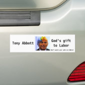 Tony Abbott, Gott-Geschenk Autoaufkleber (Auf Auto)