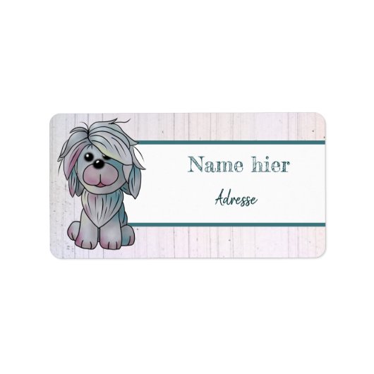 Tony Adressaufkleber (Vorne)