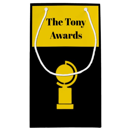 Tony Awards Playbill inspiriert Geschenktasche Kleine Geschenktüte (Rückseite)