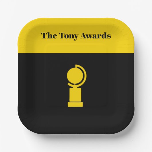 Tony Awards Playbill inspirierte Teller (Vorderseite)