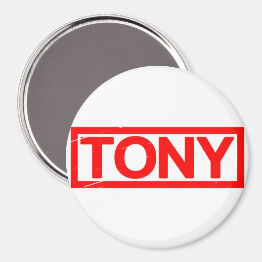 Tony Briefmarke Magnet (Vorderseite/Rückseite)