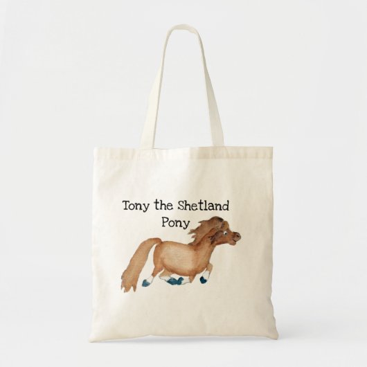 Tony die die Shetlandinseln-Pony-Tasche Tragetasche (Vorne)