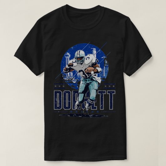 Tony Dorsett Dallas Player Skyline TShirt (Design vorne)