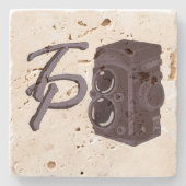 Tony Fotografy Logo Untersetzer (Vorderseite)