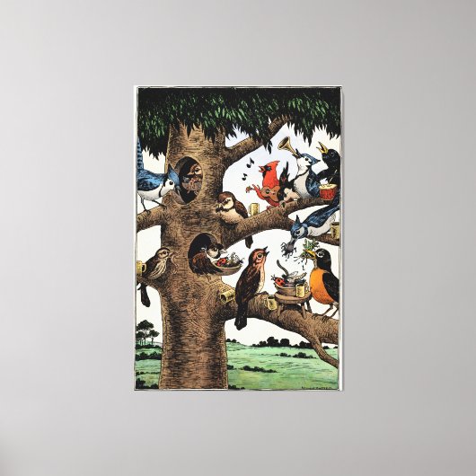 Tony Millionaire Singing Birds Leinwand Art Print (Vorderseite)