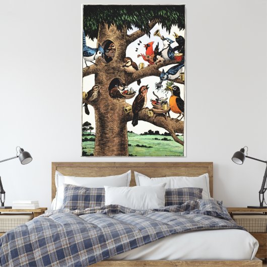 Tony Millionaire Singing Birds Leinwand Art Print (Insitu (Schlafzimmer))