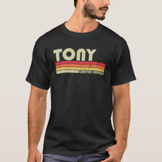 TONY Name Personalisiert Retro Vintag 80er 90S Geb T-Shirt