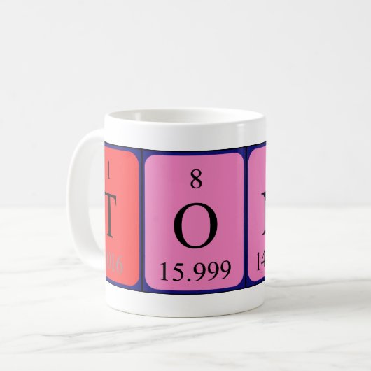 Tony Periodenname Tasse (Vorderseite Links)