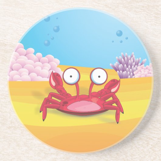 Tony the Crab Sandstein Untersetzer (Vorne)