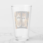 Tony und Teddy Cat Glas (Rückseite)