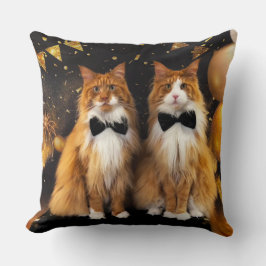 Tony und Teddy Cat Kissen
