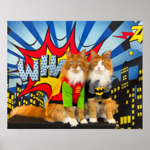 Tony und Teddy, das Dynamic Maine Coon Duo Poster