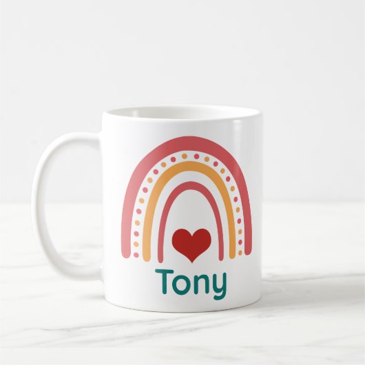 Tony Vintag Boho Rainbow Kaffeetasse (Links)