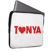 Tonya-Liebe Laptopschutzhülle (Vorne Rechts)