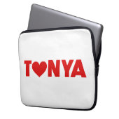Tonya-Liebe Laptopschutzhülle (Vorderseite Links)