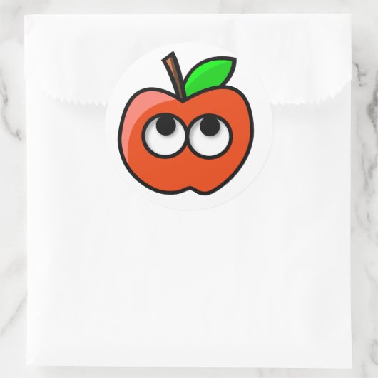 Tonymacx86 Apfelkleber Runder Aufkleber (Tasche)