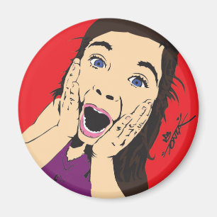 Tonza schreiendes Mädchen Magnet
