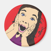 Tonza Screaming Girl Magnet (Vorne)