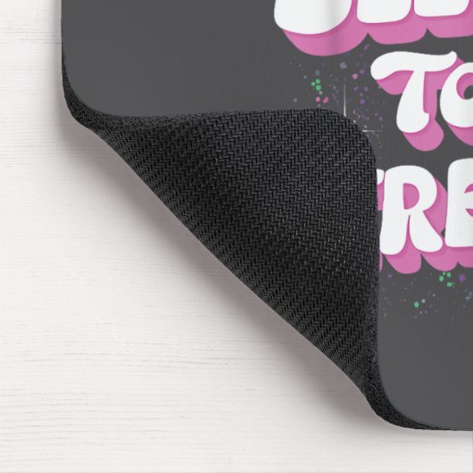 Too Blessed To Be Stressed Mousepad (Ecke)