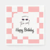 Too Cool 2. Geburtstag Serviette (Vorderseite)