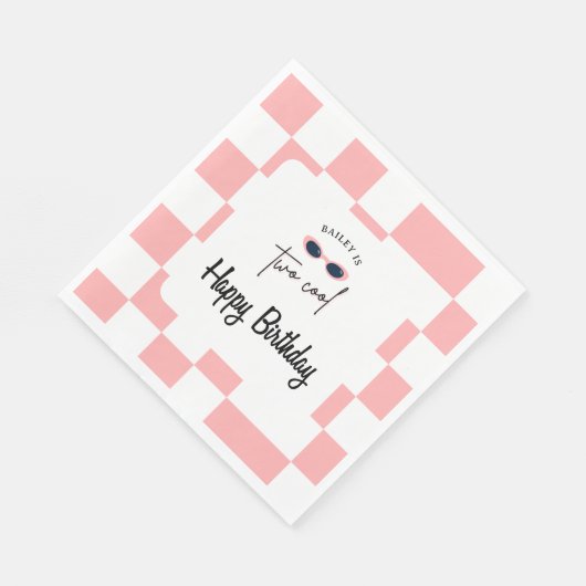 Too Cool 2. Geburtstag Serviette (Ecke)