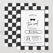 Too Cool 2nd Birthday Invitation Einladung (Vorne/Hinten)