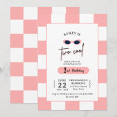 Too Cool 2nd Birthday Invitation Einladung (Vorne/Hinten)